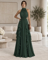 Chiffon Cascade Dress