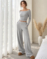 Hollis Ribbed Lounge Set