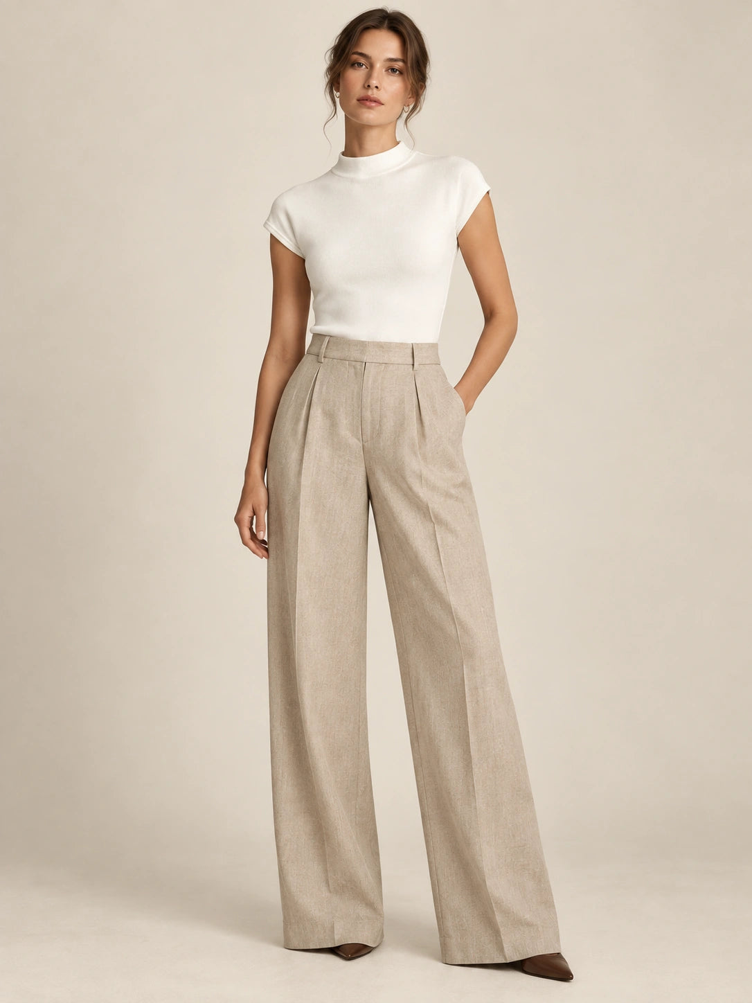 The Celeste Mock-Neck Knit Top