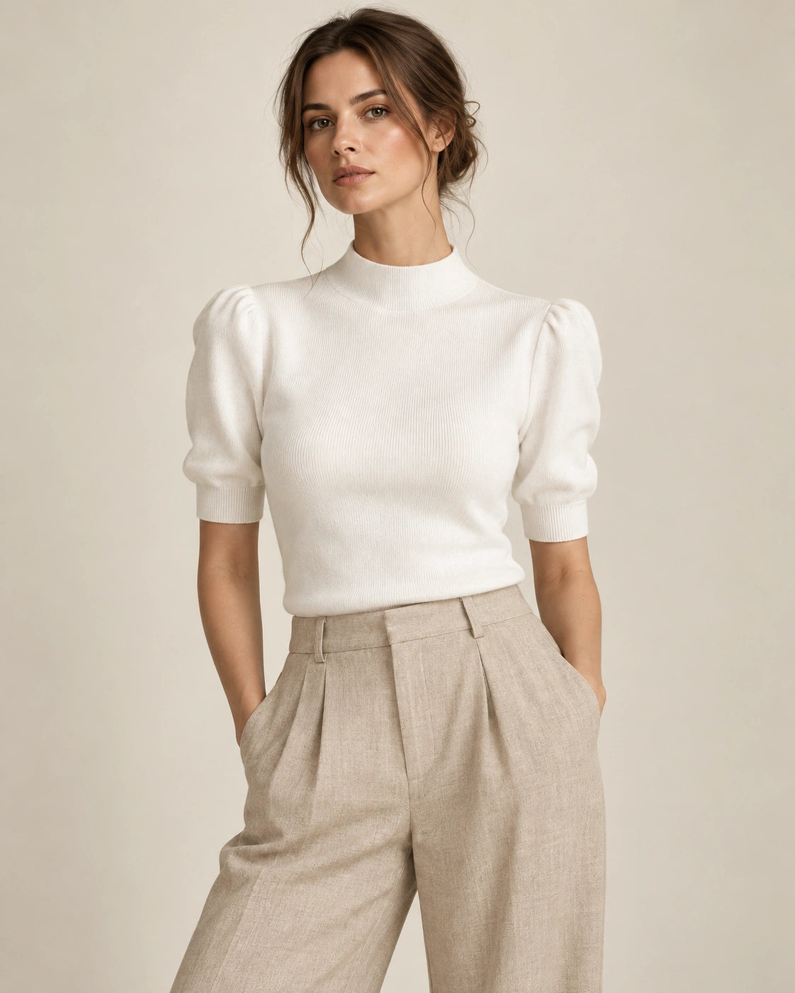 Modern High Neck Blouse