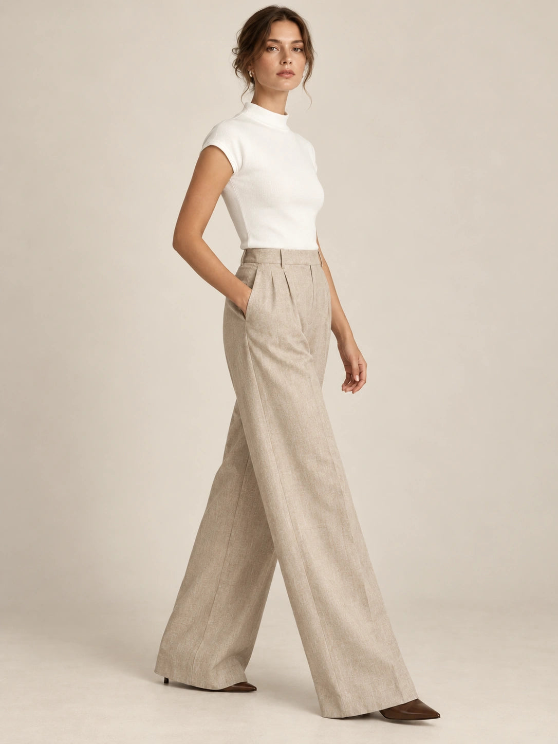 The Celeste Mock-Neck Knit Top
