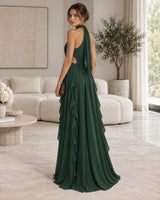 Chiffon Cascade Dress