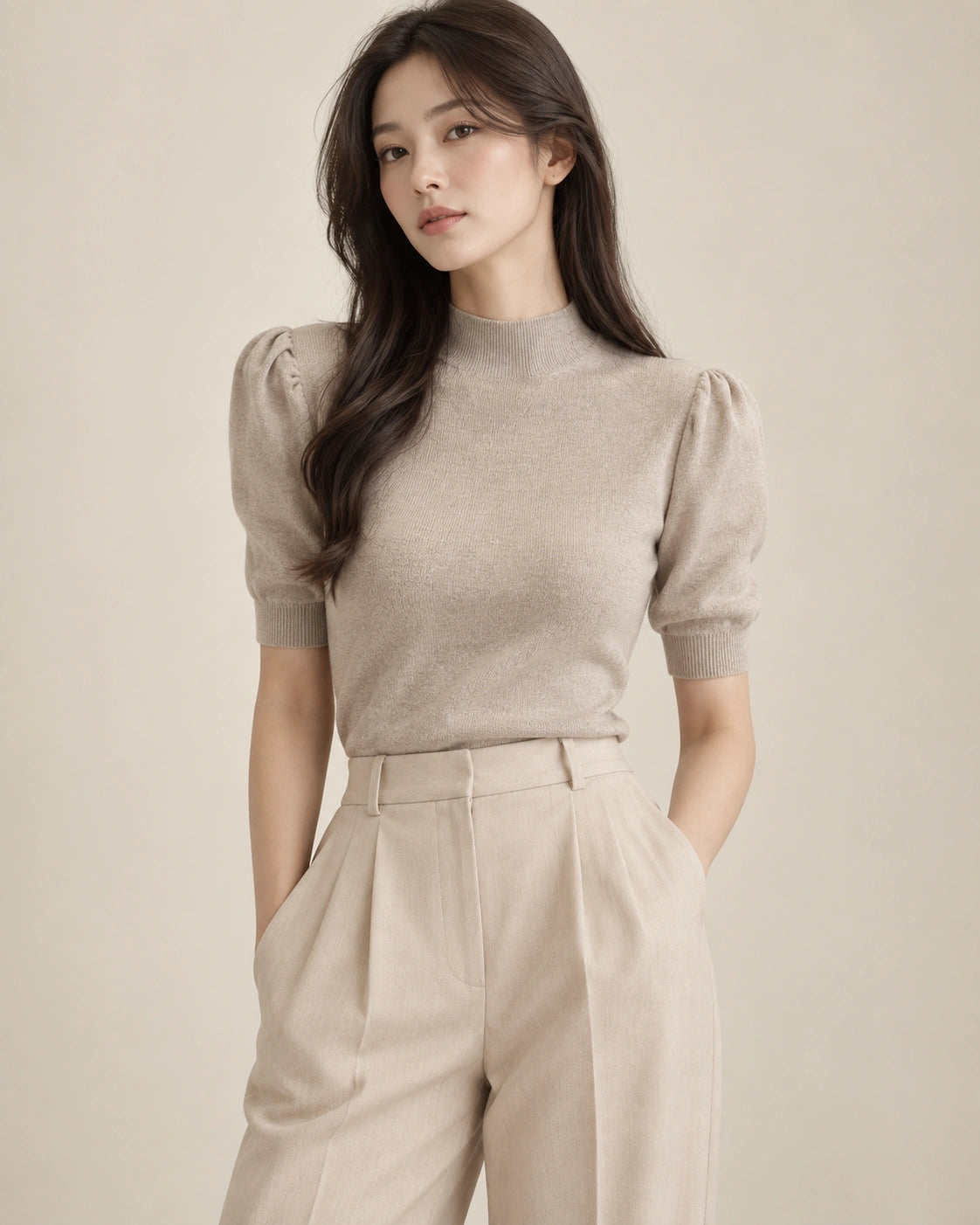 Modern High Neck Blouse