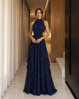 Chiffon Cascade Dress