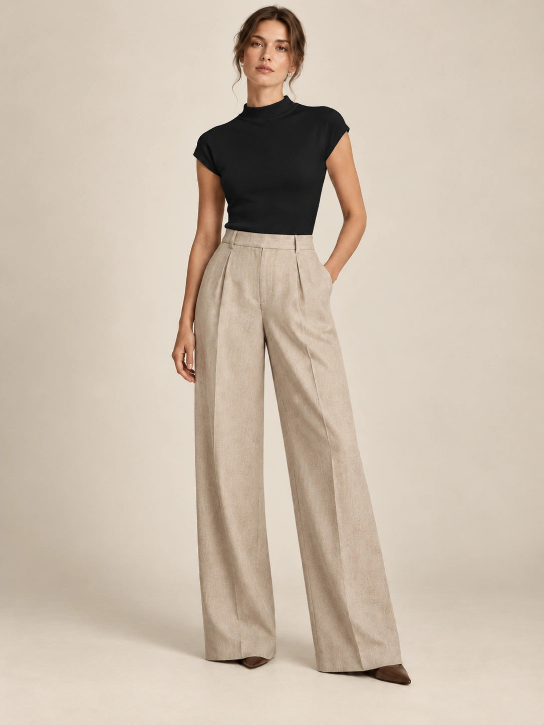 The Celeste Mock-Neck Knit Top