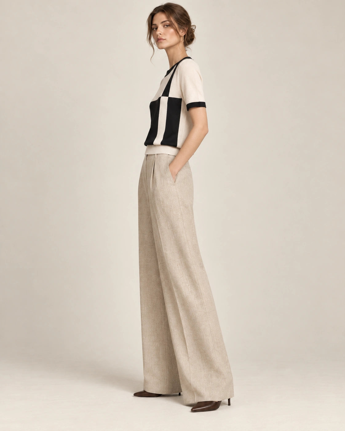 Marlow Contrast Knit Tee