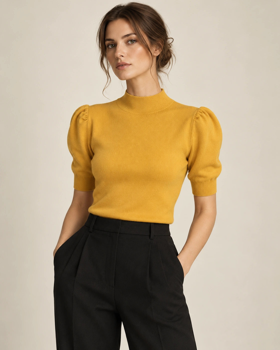Modern High Neck Blouse
