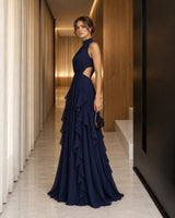 Chiffon Cascade Dress