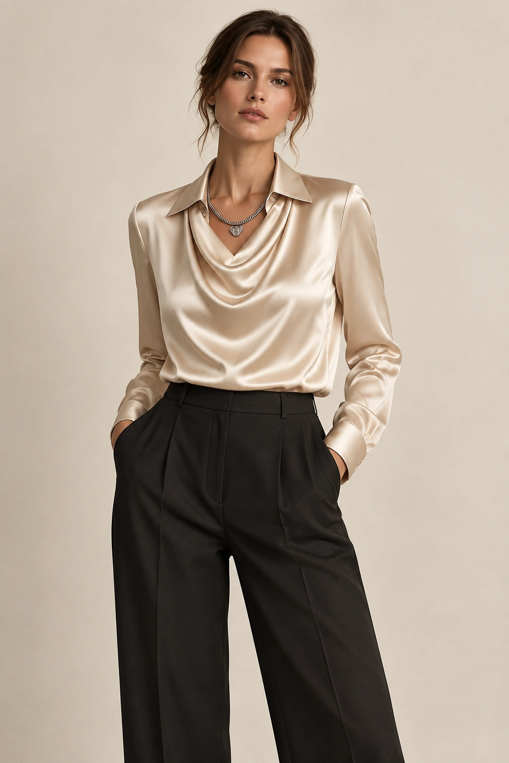 Soirée Cowl Shirt