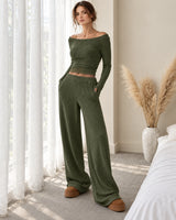 Hollis Ribbed Lounge Set