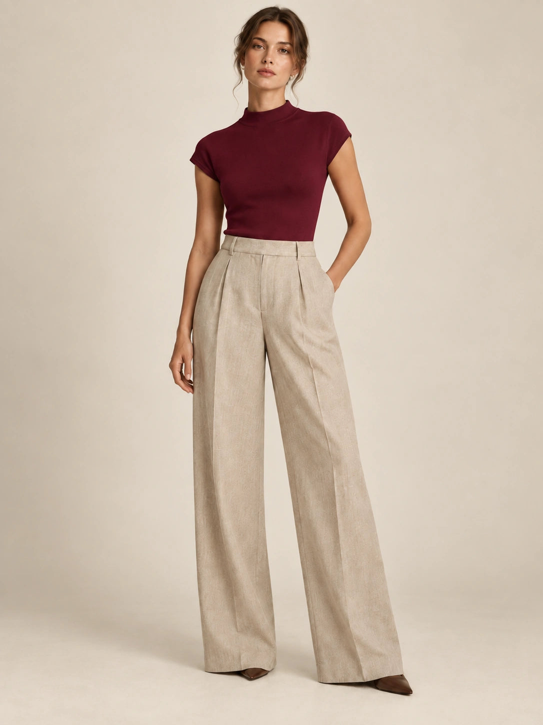 The Celeste Mock-Neck Knit Top