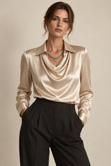 Soirée Cowl Shirt