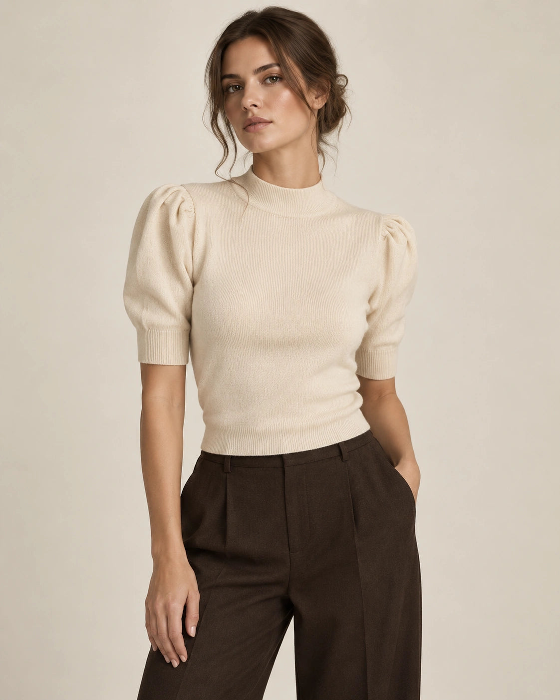 Modern High Neck Blouse