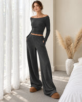 Hollis Ribbed Lounge Set