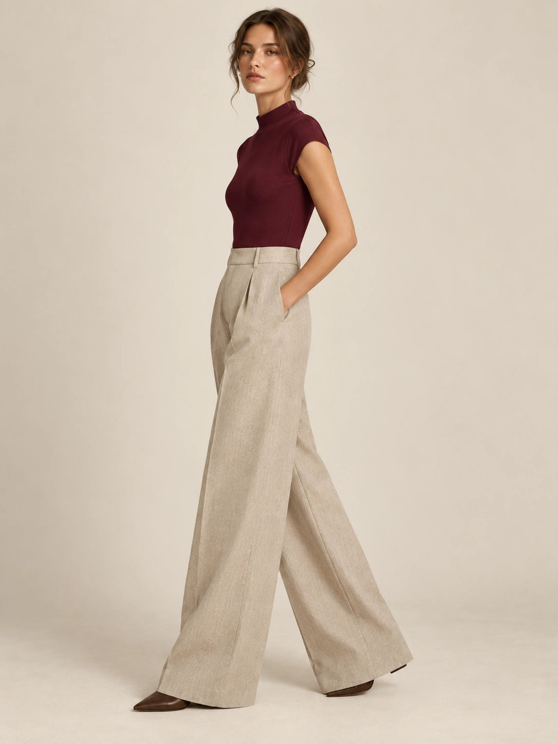 The Celeste Mock-Neck Knit Top