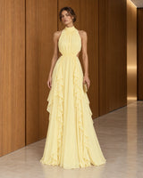 Chiffon Cascade Dress