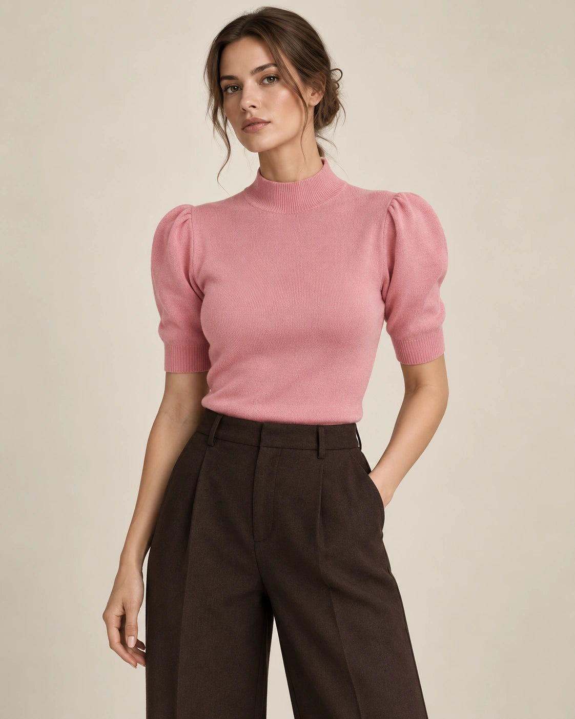 Modern High Neck Blouse