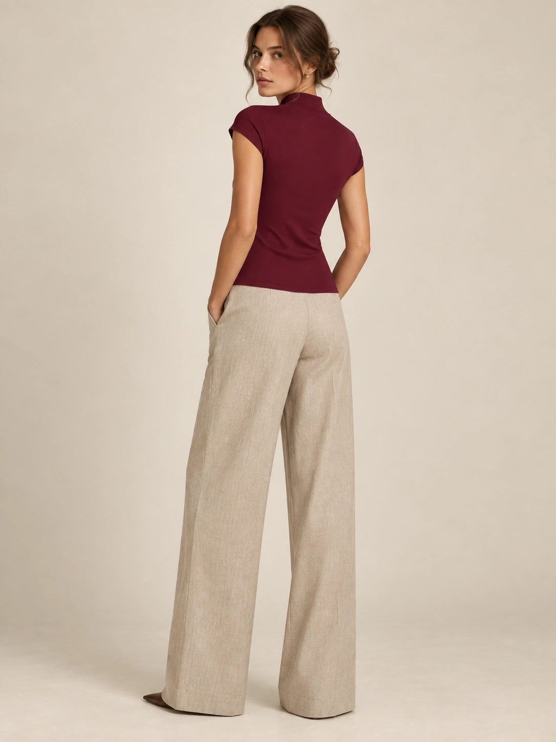 The Celeste Mock-Neck Knit Top