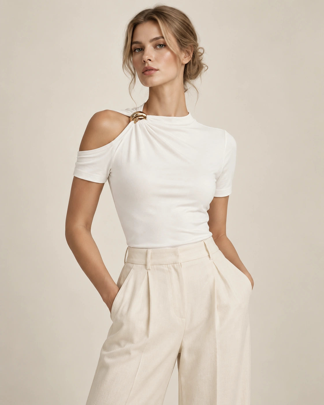 Halo Shoulder Top